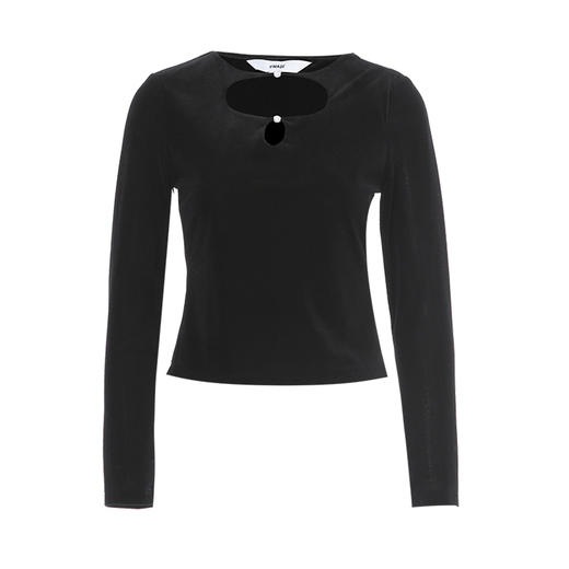 VIMAGE纬漫纪时尚小设计黑色修身显瘦上衣秋冬季新款V2213837 商品图6