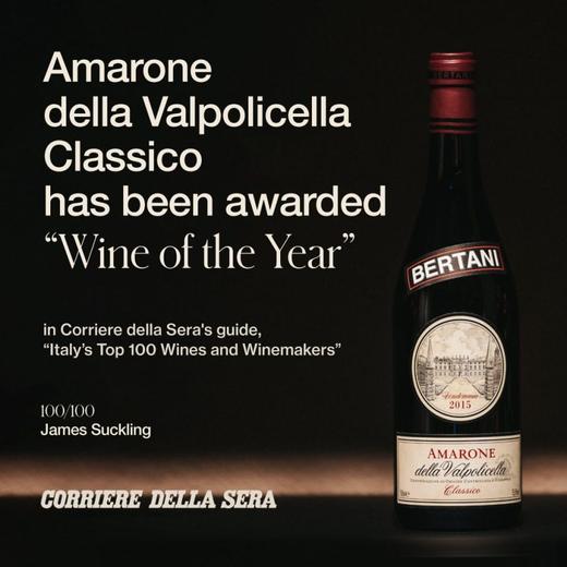 重磅！2024全球葡萄酒之首 Bertani Amarone della Valpolicella Classico  贝塔尼阿玛罗尼经典红葡萄酒2013 商品图0