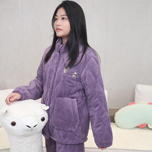 【159元1套】秋冬女士夹棉开衫家居服-2243238 商品图2