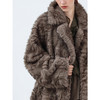 COCOBELLA仿小湖羊皮毛一体环保皮草外套女小个子大衣FU3019 商品缩略图3