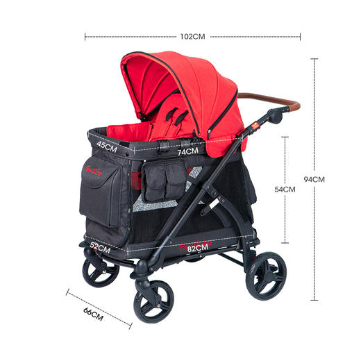 FAMILIDOO法米多婴儿宠物儿童多功能推车可坐可躺一键收车露营遛娃托育户外 商品图5