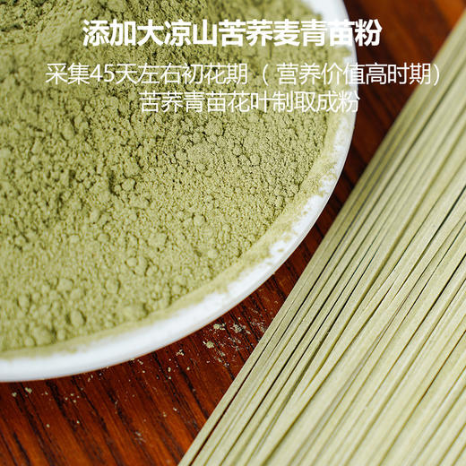 正中大凉山苦荞苗芽全株粉挂面高海拔嫩苗粗粮面 500g 商品图3