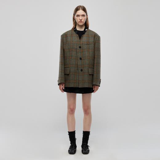 领口珠片花朵西服 商品图0