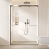 帝王洁具极窄边框淋浴房一字型整体干湿分离三联动隔断钢化玻璃SH909 商品缩略图0