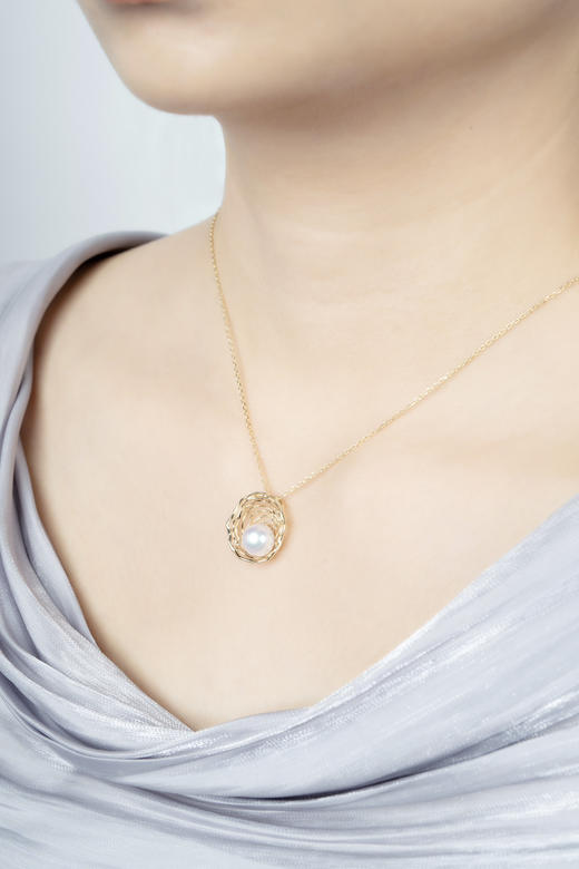 「年轮」Akoya珍珠14k金项链 商品图5