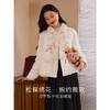 【年终特卖】熙世界新中式羽绒服女冬季国风刺绣盘扣仿水貂毛翻领白鸭绒短外套 商品缩略图1