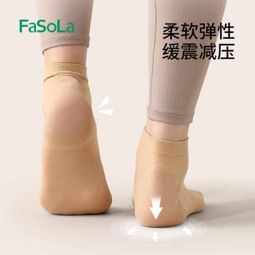 FaSoLa防裂袜护脚足跟套春秋脚套防裂脚后跟干裂袜子男女纯棉保护套 商品图3