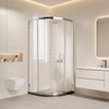 帝王洁具整体淋浴房干湿分离隔断扇形浴室家用推拉玻璃SH913 商品缩略图0