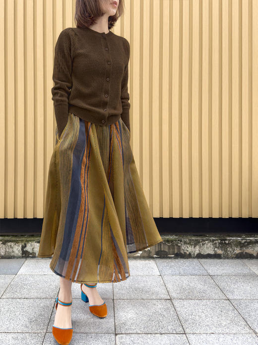 TYNVIE 羊绒羊毛混纺开衫-卡其色 商品图7