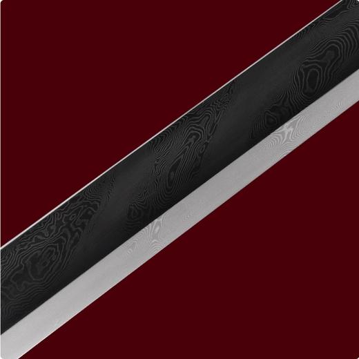 璟瑞唐横刀剑 传统手工宝剑 龙泉沈广隆花纹钢剑仿古刀剑 未开刃 商品图3