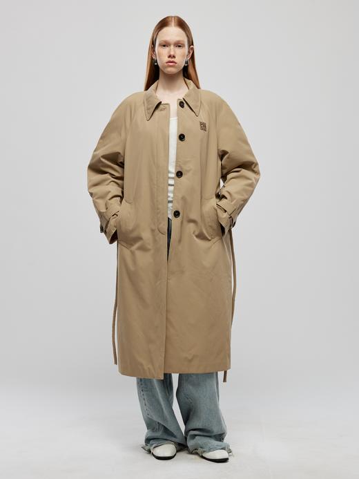 绗棉简约经典风衣 商品图0