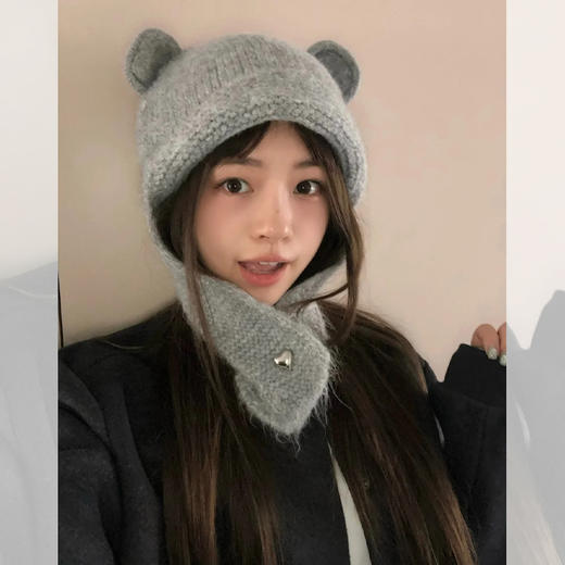 <曾小咸推荐> 小熊毛线针织帽 日常价88/件 活动价39.99！！ 商品图0