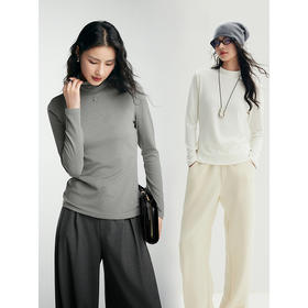 棉仓357601003-美雅碧氨基酸，SPA润肤轻暖养肤肌底衣多领型发热打底衣