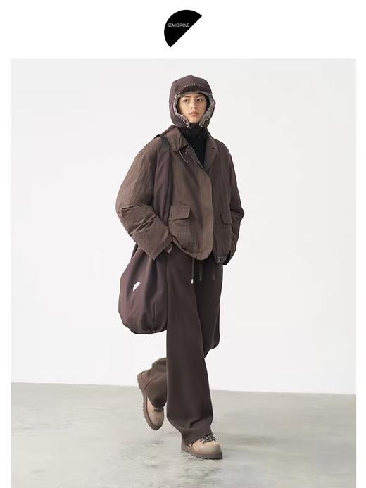 半圆/D24404504/假两件轻户外休闲摇粒绒羽绒服 商品图2