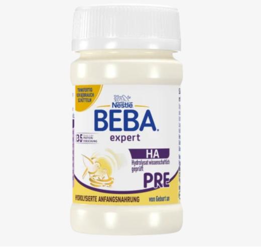 【系统升级中，微信下单优惠】     顺丰常温发货，跨境商品 | 德国雀巢BEBA EXPERT HA PRE适度水解水奶90ml 商品图1