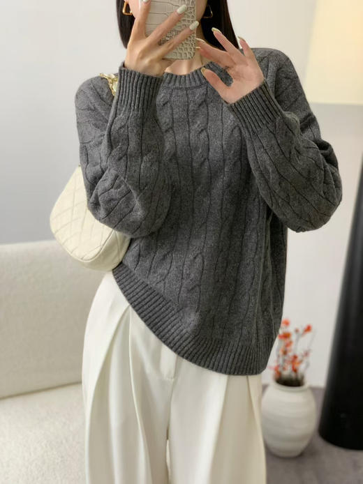 【团购】去年老款  断色了 工厂春节放假前清仓福利来啦 多色镶嵌金丝款 纯羊毛 羊毛衫 商品图2