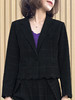 TYNVIE 黑色格纹短款西装外套 商品缩略图7