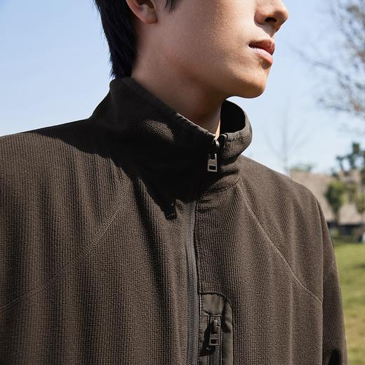 【三防】柒牌摇粒绒夹克男秋冬新款两面穿休闲百搭男士立领厚外套	127K71300 商品图2