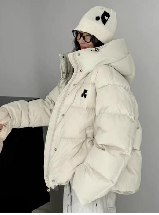【YW】无忧购韩版学院风刺绣小逗号加厚面包服羽绒外套24159#(截单后7天发货)25年清仓捡漏 商品图1