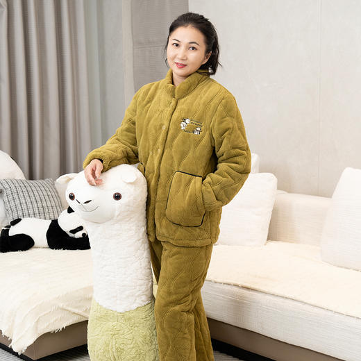 【159元1套】秋冬女士夹棉开衫家居服-2243238 商品图0