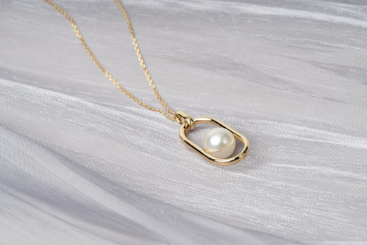 「快乐胶囊」Akoya珍珠18k金项链 商品图2