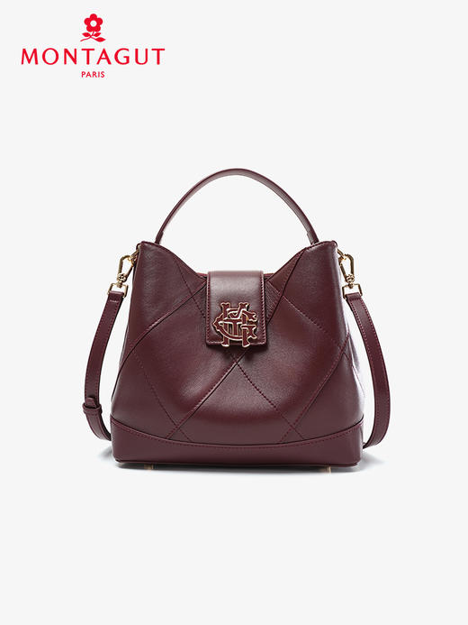 梦特娇女包新款包包羊皮小香风单肩包手提女包 商品图7