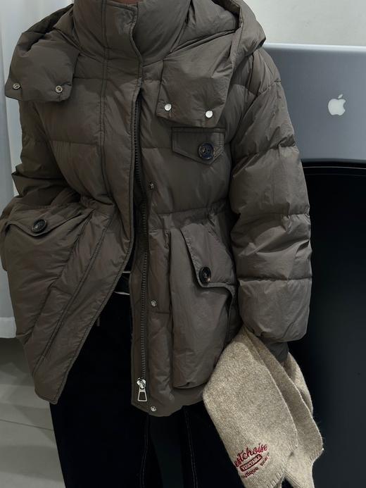 【YW】无忧购韩系短款连帽加厚宽松时尚休闲白鸭绒保暖外套8802(截单后7天发货)25年清仓捡漏 商品图5