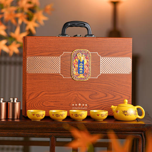 【国风茶礼❗️古法生晒金骏眉礼盒装】正宗原产，当季人工采摘，蜜香红茶，芽叶珍品，红茶特级金骏眉武夷山红茶茶叶中秋送人送老丈人伴手礼 商品图3