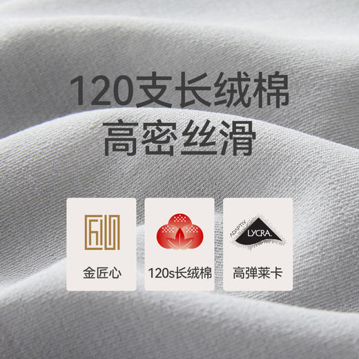 Threegun三枪【匠心系列-120支长绒棉】男打底裤-61325B021 商品图8
