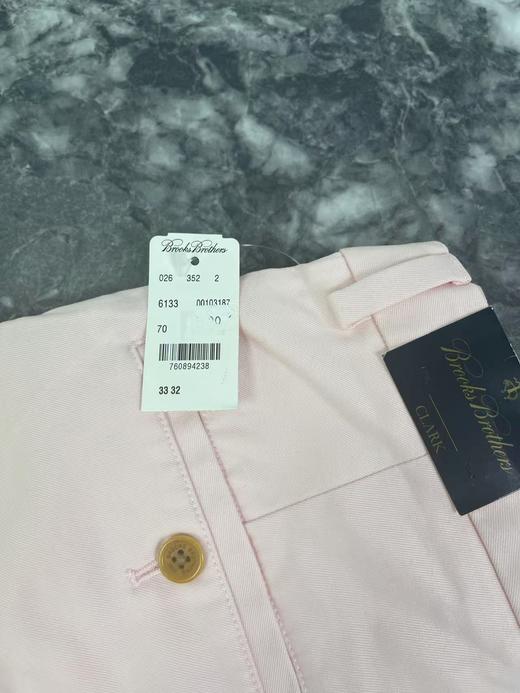 瑕疵Brooks Brothers/布克兄弟 Clark 男士棉混纺纯色斜纹布休闲长裤 商品图3