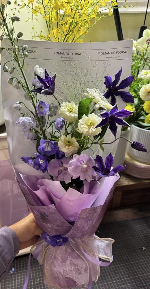 「紫色心情」铁线莲大飞燕等混搭花束（需提前一天预定） 商品图2