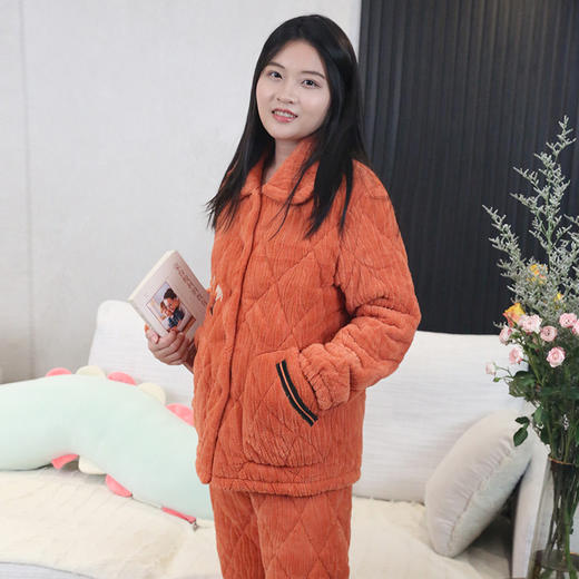 【169元1套】秋冬女士夹棉开衫家居服-2243237 商品图3