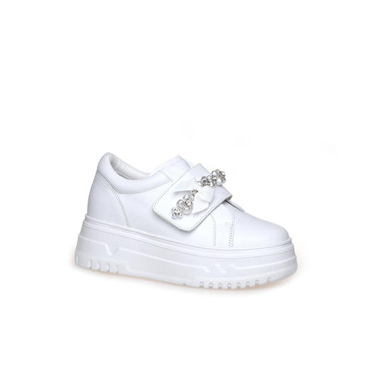 豪麟名鞋奥莱迪嘉女鞋时尚休闲鞋牛皮革DJJGA42WX022白色  原价1960元 商品图0