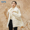 NUTS冬季新品纯色韩版设计感时尚保暖中羽绒服女342091118 商品缩略图1