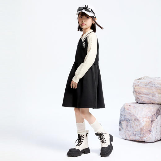 女童假两件毛衣裙冬季新款安奈儿童装实体店同款AG443800 商品图5