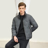 半身缘男装 冬季短款立领简单轻盈舒适双面穿羽绒服254212M01712954 商品缩略图3