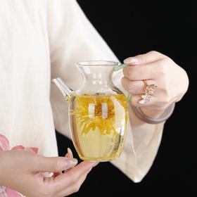 暗香疏影/如影仿宋执壶小枣执壶耐热茶具泡绿茶小青柑透明玻璃壶单壶