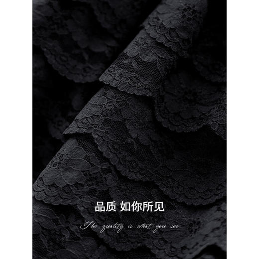 【限时秒杀】COCOBELLA精致女人味优雅多层蕾丝衫赫本风长袖衬衫LC7028-3 商品图4