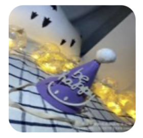 蛋糕帽子（紫色）（规格：顶、单位：顶）