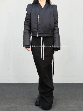 Rick Owens Drkshdw｜棉质锦纶罗缎和再生锦纶夹克