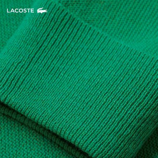 【海信嘉年华】LACOSTE法国鳄鱼女装简约纯色舒适圆领正肩套头毛衣羊毛衫AF9551-98 商品图3