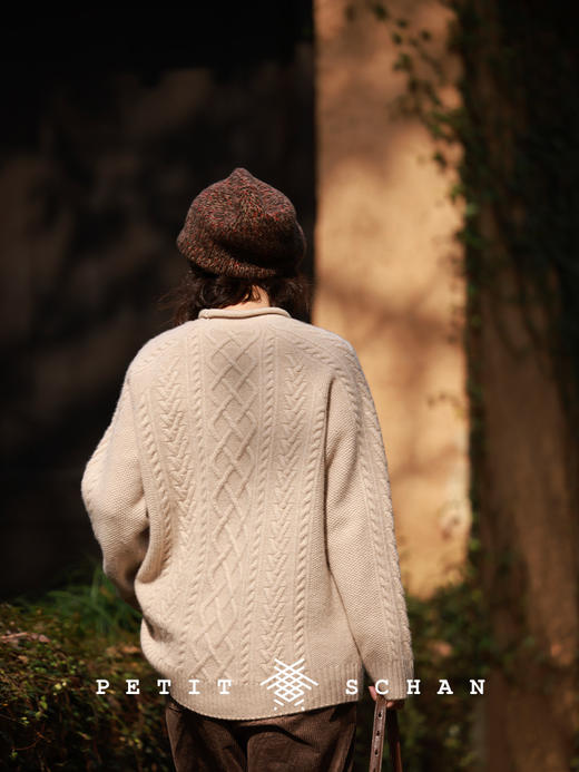 PETIT SCHAN小闪 #056 nursery rhyme 摇到外婆桥 骆驼绒牦牛绒混纺手工编织针织帽冷帽 商品图12