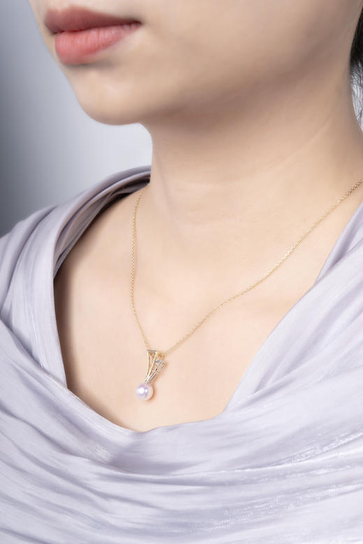 「帆」Akoya珍珠14k金项链 商品图5