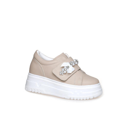 豪麟名鞋奥莱迪嘉女鞋时尚休闲鞋牛皮革DJJGA42WX022杏色  原价1960元 商品图0