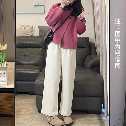 裁缝学苑AQ386新款小香风短款双面呢外套纸样女装上衣版型图纸 商品图2