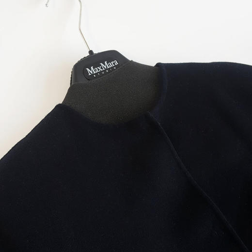 【95新】MaxMara黑白拼色羊毛大衣女士现售价：1700！121124TJ16 商品图2