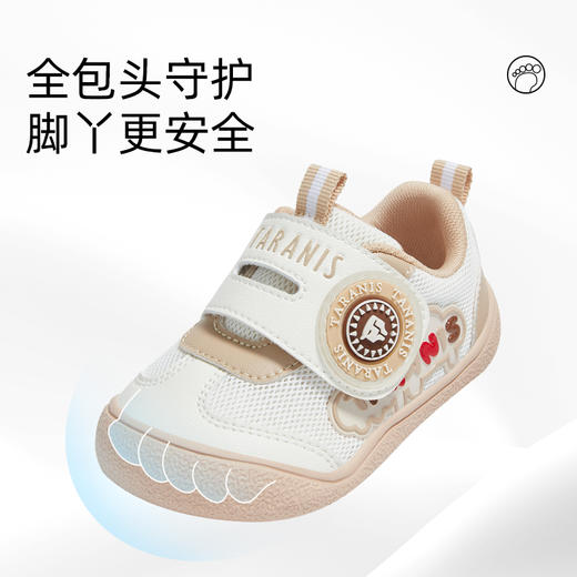 泰兰尼斯童鞋春季新款步前鞋男童婴儿鞋新生女宝宝防滑软底宝宝鞋 T01B5A6134 商品图1