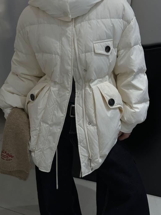 【YW】无忧购韩系短款连帽加厚宽松时尚休闲白鸭绒保暖外套8802(截单后7天发货)25年清仓捡漏 商品图2