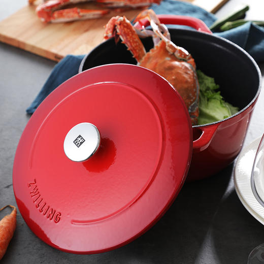 SA-P009 双立人圆形炖锅24cm（红色） 商品图7
