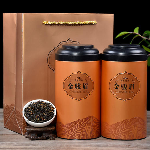 【500g送1壶4杯❗️武夷山金骏眉】传承罐装新茶蜜香型金骏眉罐装500g礼盒装配手提袋 商品图1